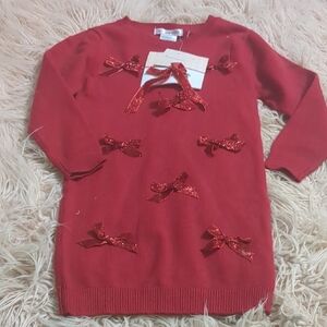 Love Squared Girls Red Knit Top